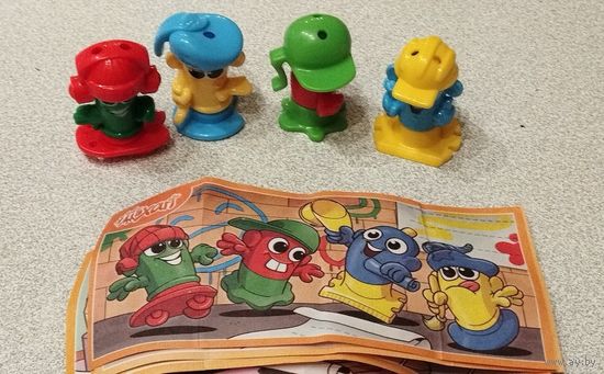 Краски в кепочках. Серия киндер-сюрприз