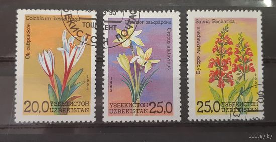 Узбекистан. 1993 год. Флора. Цветы