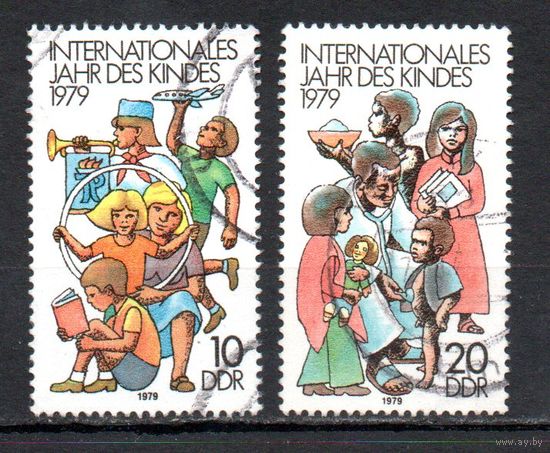 Международный год ребенка ГДР 1979 год серия из 2-х марок