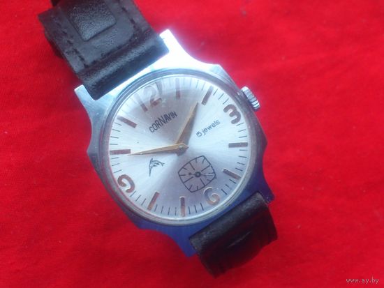 Часы CORNAVIN 2602 ПОБЕДА из СССР 1980-х ,  в ДОСТОЙНОМ СОСТОЯНИИ