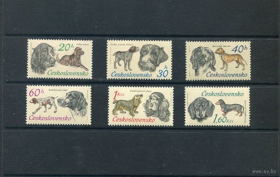 ЧЕХОСЛОВАКИЯ 1973 ФАУНА СОБАКИ Mi# 2154-2159 **