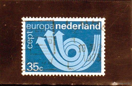Нидерланды.Ми-1011.C.E.P.T.- Posthorn Серия: Europa (C.E.P.T.) 1973.