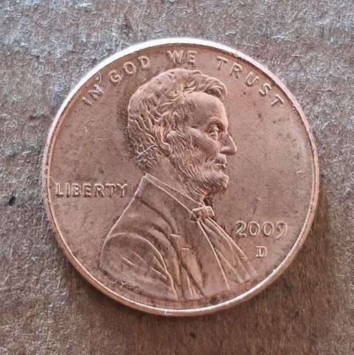 США 1 цент 2009 г., 200 лет со дня рождения Авраама Линкольна - карьера в Иллинойсе, отметка мд. "D" - Денвер, KM# 443