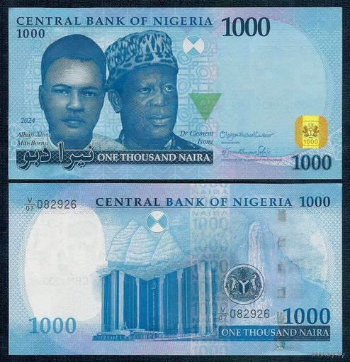 Нигерия 1000 найра 2024 год, UNC