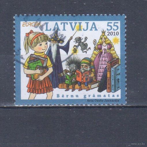 [1153] Латвия 2010. Книги для детей.Европа.EUROPA. Гашеная марка.