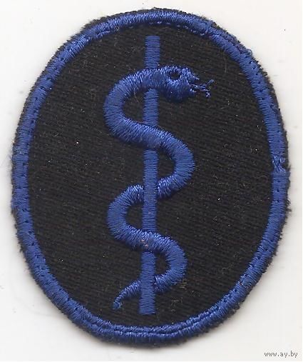Нарукавный знак медика транспортной полиции ГДР