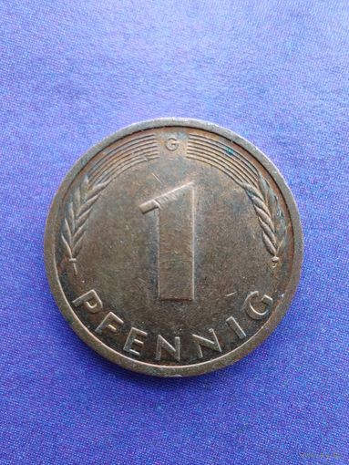 Германия ФРГ 1 пфенниг 1986 G