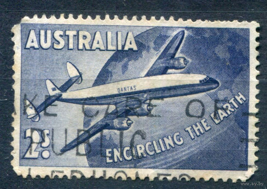 Австралия - 1958г. - авиация, авиапочта - 1 марка - полная серия, гашёная [Mi 281]. #3-WB-87-A-1