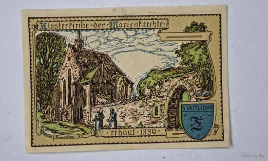 1921 год 75  пфеннигов  Германия нотгельд