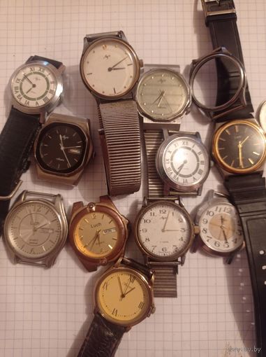 Часы Луч Беларусь лотом с рубля без мпц!