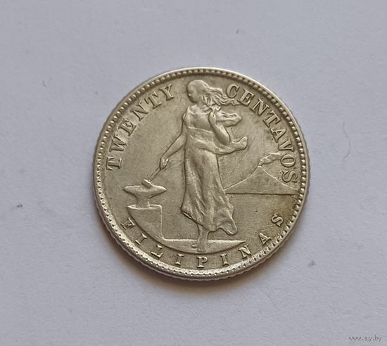 20 сентавос. 750 пр., 1944 г. Филиппины.