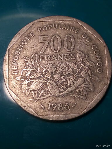 500 франков Камерун 1986 год.