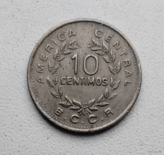 Коста-Рика 10 сентимо 1972_KM# 185.3