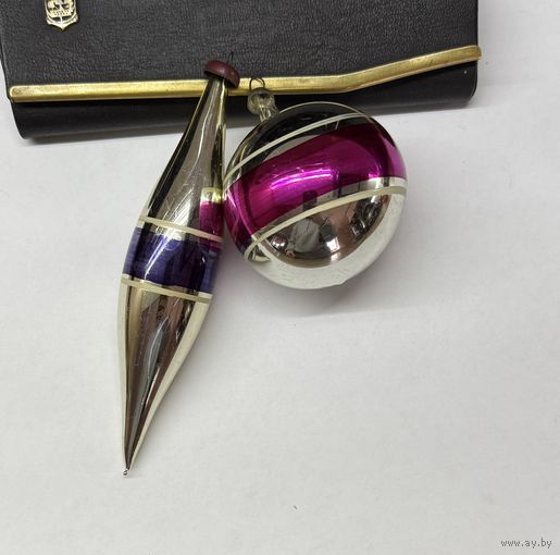 Елочные игрушки шар сосулька СССР цена за все К.10