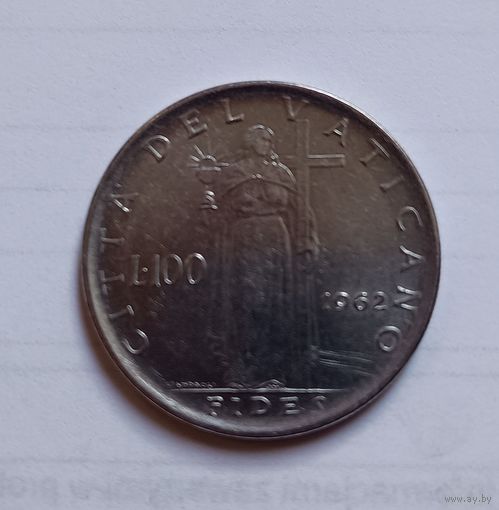 100 лир Ватикан 1962