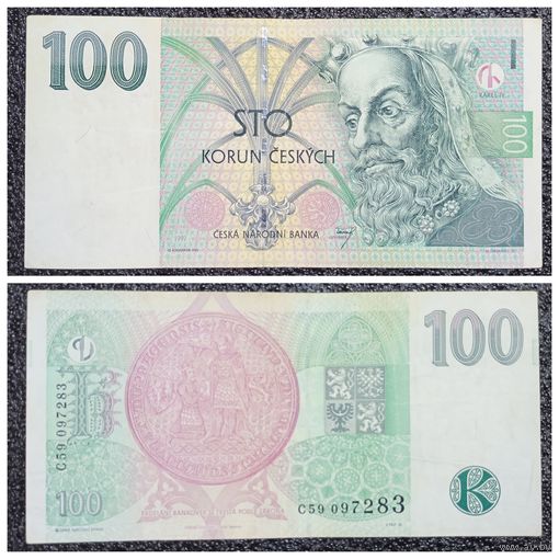 100 крон Чехия 1997 г.