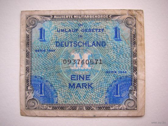 Германия 1 маркa 1944 г. /ЭМИССИЯ ВОЕННОГО КОМАНДОВАНИЯ США/