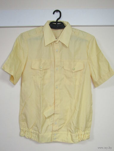 Состояние. Не ношенная. Рубашка безрукавка кремовая офицера ВМФ. Военно-морской флот. Оригинал. Ретро СССР 1991 г.