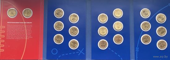 Австралии 1 доллар 2023 г. Австралийская футбольная лига 20 монет в альбоме