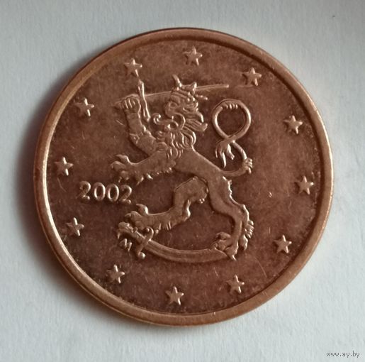 Финляндия 5 евроцентов, 2002 г., KM# 100