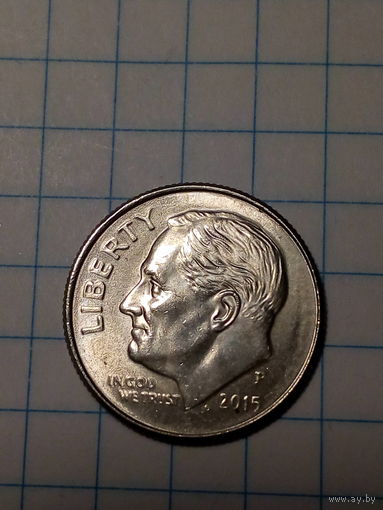 10 центов США 2015 Р год