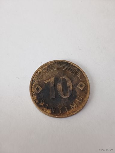 Латвия 10 сантимов 1992