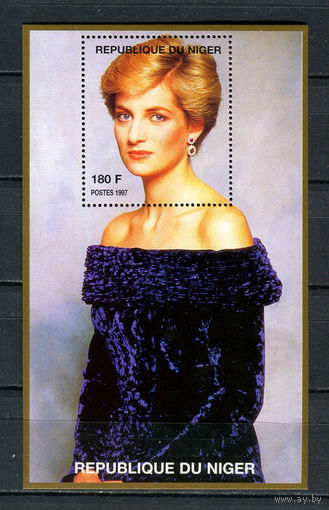 Нигер - 1998 - Принцесса Диана - [Mi. 1431ms] - 1 блок. MNH.  (Лот 84HQ)-TG3P3