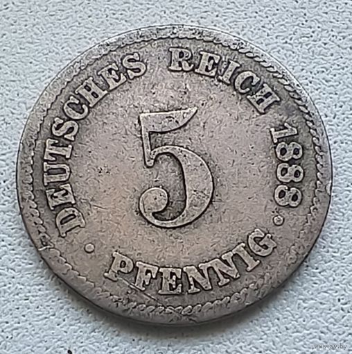 Германия 5 пфеннигов, 1888 A  2-1-51