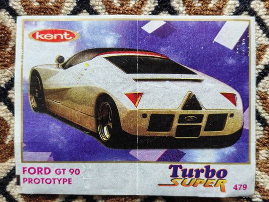 Вкладыш Turbo (Турбо) Super (серия 471-540, Супер), номер 479, Ford GT 90, prototype. Возможен небольшой торг.