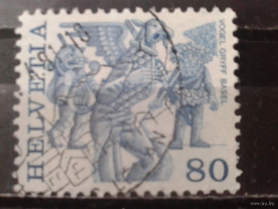 Швейцария 1977 Стандарт, народный праздник 80с