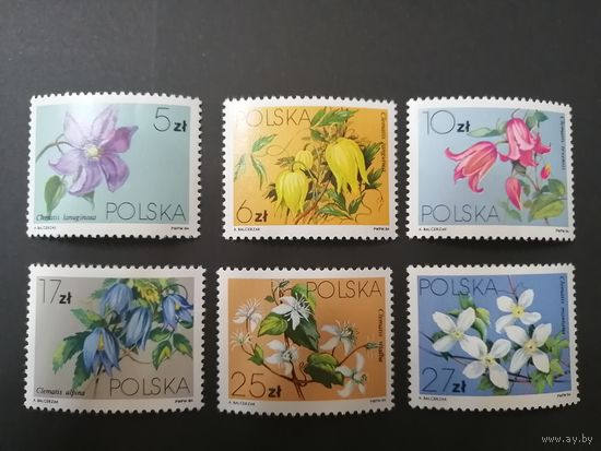 Польша 1984. серия "Цветы"