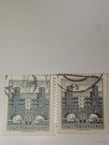 Марка Австрия 1964 год Архитектура