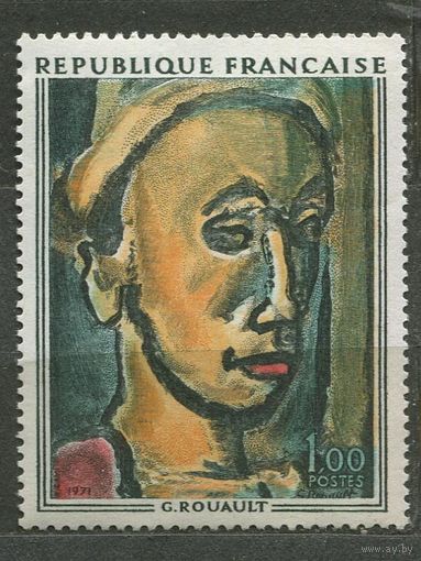 Живопись. Жорж Руо. Франция. 1971. Полная серия 1 марка. Чистая
