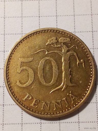 50 пенни Финляндия 1973 год