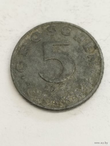 Австрия 5 грош 1951