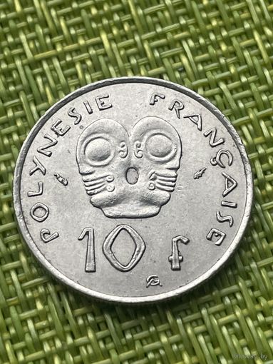 Французская Полинезия 10 франков 1975 г.