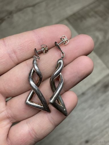 Серьги серебро 925 винтаж