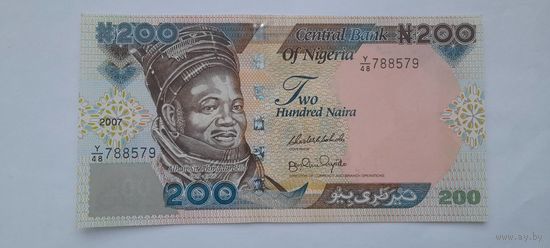 Нигерия 200 найра 2007 года UNC