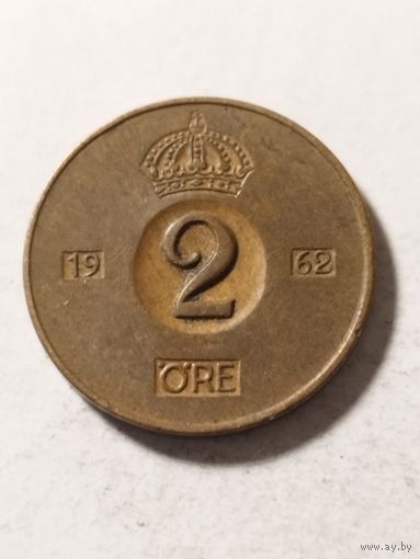 Швеция 2 оре 1962
