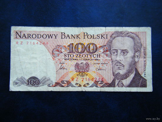 100 злотых-1986г.