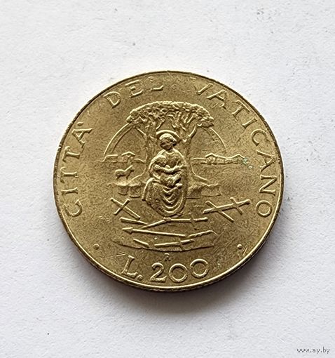 Ватикан 200 лир, 1987
