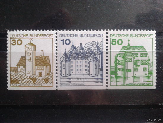 ФРГ 1980  Стандарт, сцепка из буклета Михель-2,5 евро