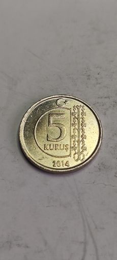 Турция 5 Куруш 2014