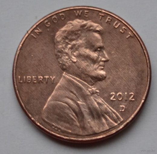 США, 1 цент  2012 г. D
