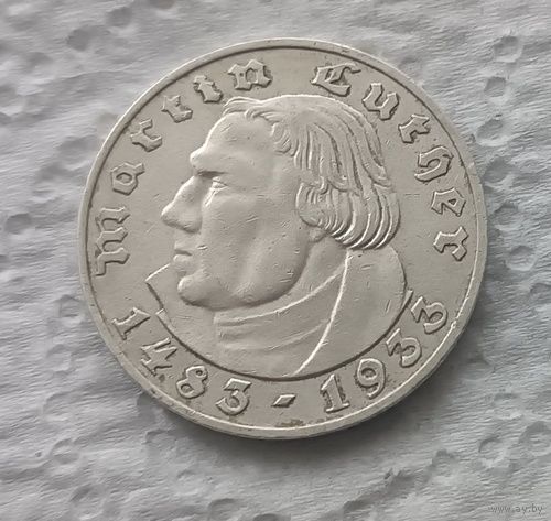 2 марки 1933 Лютер