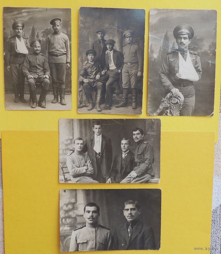 Фото ПМВ "Старший унтер-рядовой Волынского 13 лейбъ-гренадерского дрыванного полка", 1915-1916 гг., цена за единицу (на всех фото одно лицо)