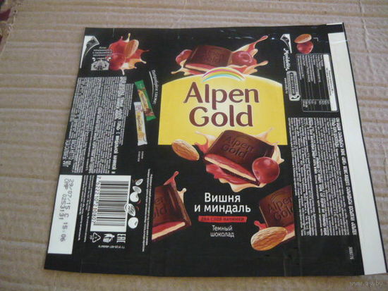 Обертка от шоколада Alpen Gold