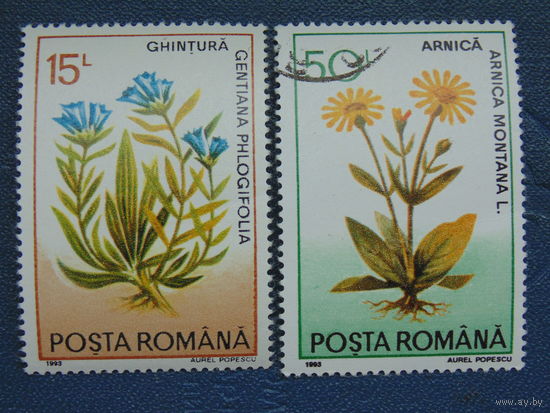 Румыния 1993 г. Цветы.