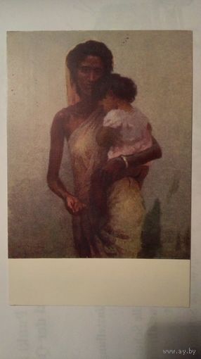 Соцреализм 1953. Чуйков. Женщина из Мадраса