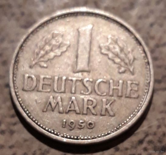 1 марка 1950 J Германия (ФРГ)